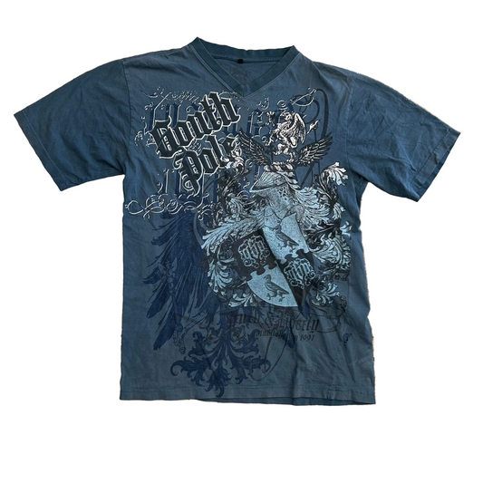 South Pole Blue VNeck Tshirt - Large - 23" x 31"