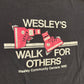 80’s Screen Stars FOTL Wesley’s Walk for Others 1990 Black Grey Faded 50/50 Cotton Polyester Tshirt - Medium - 20.5" x 27"