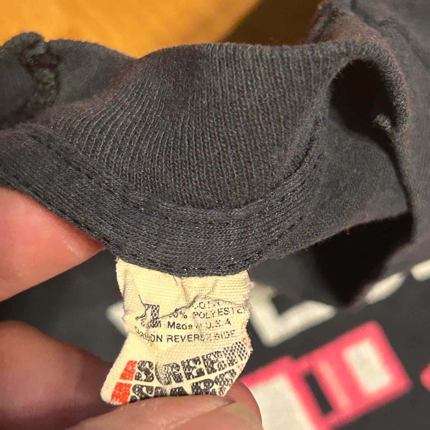 80’s Screen Stars FOTL Wesley’s Walk for Others 1990 Black Grey Faded 50/50 Cotton Polyester Tshirt - Medium - 20.5" x 27"