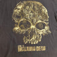 AMC The Walking Dead TV Skull Black Grey Faded Cotton Tshirt - XLarge - 24" x 27"