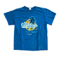 Gildan The Caribbean Carnival Blue Tshirt - Medium - 20.5" x 27"