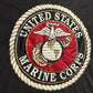80’s Soffee Shirts United States Marine Corps Logo Military Black 50/50 Cotton Polyester Tshirt - XLarge - 25" x 29"