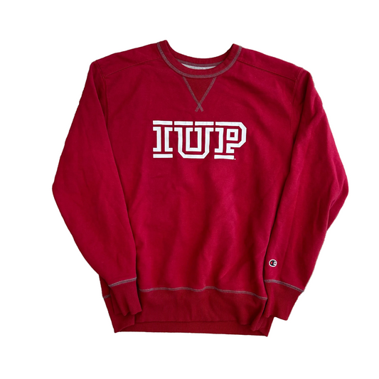 Champion IUP Red Crewneck Sweatshirt - Large - 22" x 28"