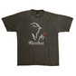 Disney’s Beauty and the Beast Broadway Musical Embroidered Black Grey Faded Cotton Tshirt - Medium - 21" x 28"