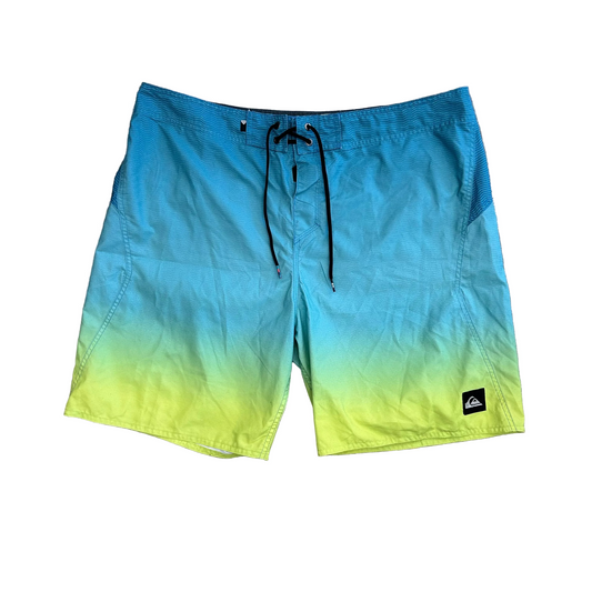 Quiksilver Blue Green Boardshorts - 38" x 8.5"