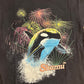 90’s Oneita Phuck Sea World Shamu Orca Whale Black Grey Faded Cotton Tshirt - Small - 19" x 27"