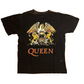 Queen Music Dragon Lion Crown Bleached Black Cotton Tshirt - Small - 19" x 25"