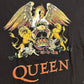 Queen Music Dragon Lion Crown Bleached Black Cotton Tshirt - Small - 19" x 25"