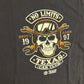 Delta Pro Weight No Limits Texas Car Club Motor Speedway Drive Hard Skull Black Cotton Tshirt - XLarge - 24.5" x 29"
