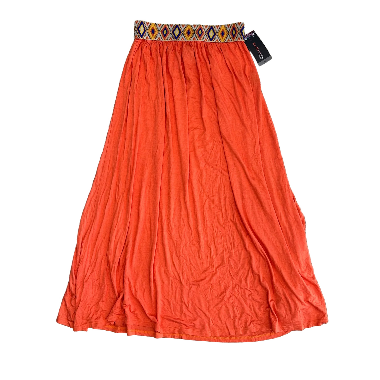 NWT Brand New Ko Ko Ailis Orange Skirt - 26" x 36.5"