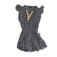 Nautica Jeans V Neck Navy Yellow Dress - Large - 23" x 34"