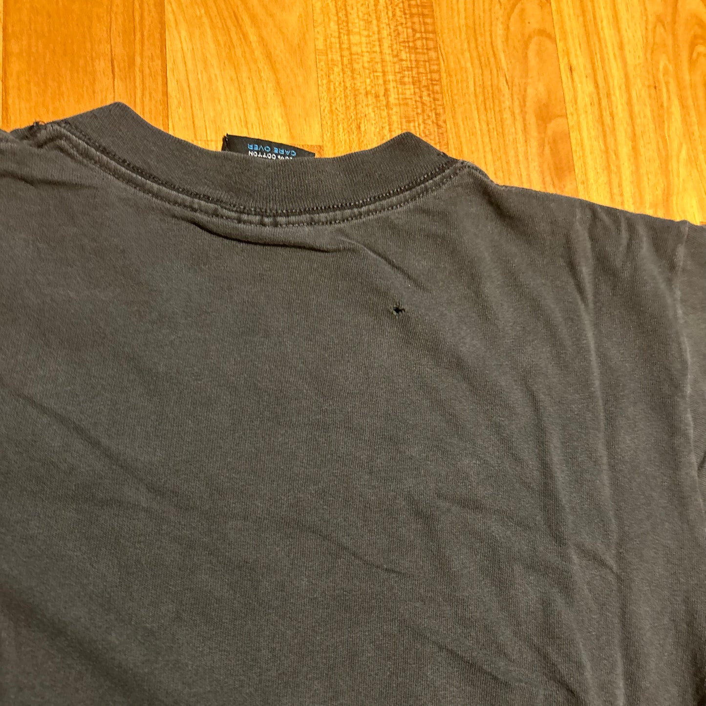 90’s Soffee Choice Operation Uphold Democracy Black Grey Distressed Faded Cotton Tshirt - XSmall - 17.5" x 26"