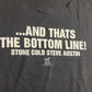 90’s WWF Stone Cold Steve Austin 3:16 That’s the Bottom Line Black Cutoff Tank Top Shirt - Medium - 21.5" x 27.5"