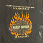Harley Davidson Motorcycles 2007 Live the Legend Bumpus Collierville Tennessee Black Grey Faded Painter Longsleeve Shirt - Large - 23" x 30"