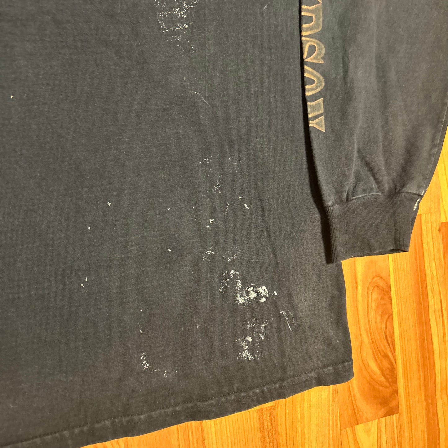 Harley Davidson Motorcycles 2007 Live the Legend Bumpus Collierville Tennessee Black Grey Faded Painter Longsleeve Shirt - Large - 23" x 30"