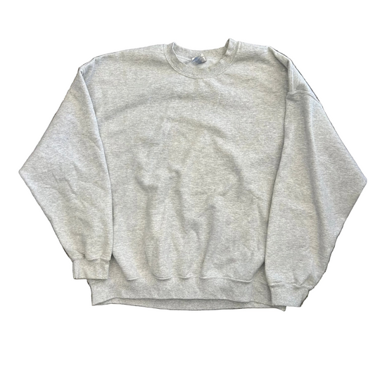 Gildan Grey Blank Crewneck Sweatshirt - XLarge - 27" x 29"