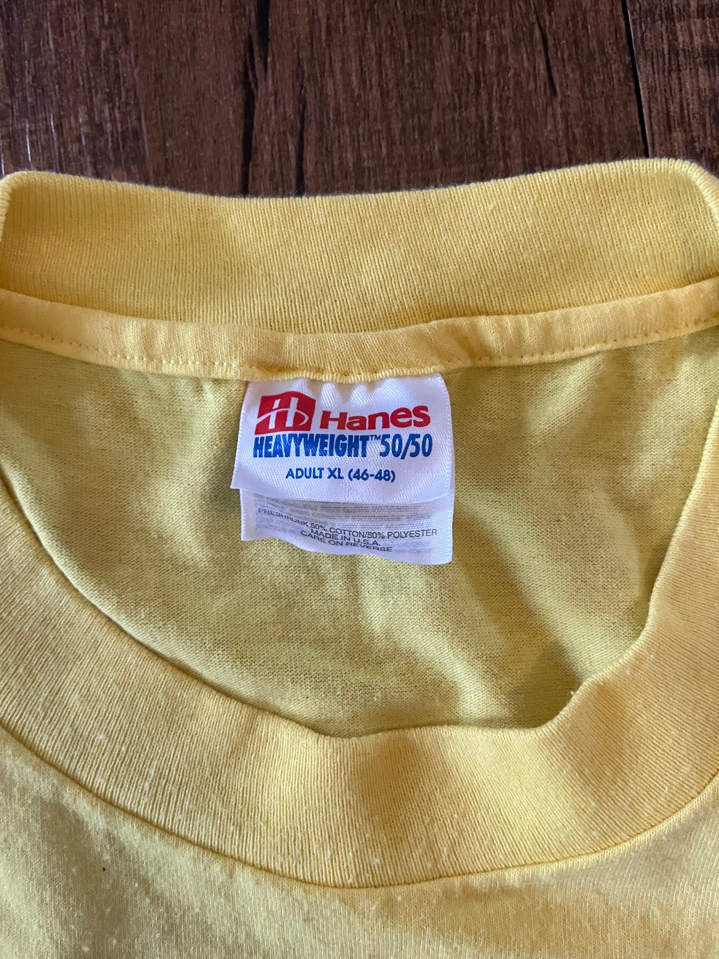90’s Hanes Heavyweight God is Good All the Time Yellow Tshirt - Large - 23.5" x 28"