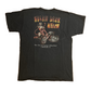 Gildan Ultra Cotton Helen Back Motorcycle Cafe Crestview Florida Black Cotton Tshirt - Large - 22" x 29.5"