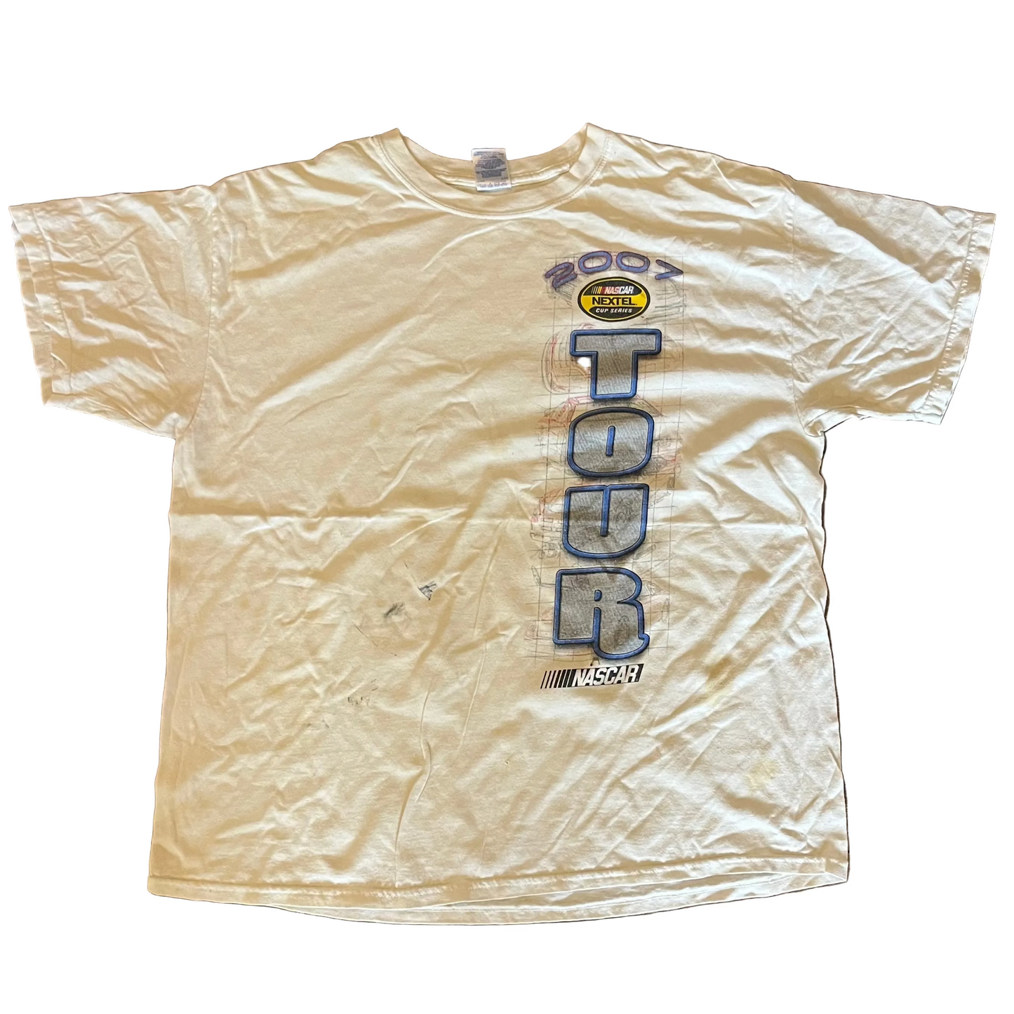 2007 NASCAR Nextel Cup Series Tour Racing Tshirt - XLarge - 24" x 28"