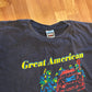 90's Tultex Great American Pit Stop Competition Black Tshirt - XLarge - 26" x 30"