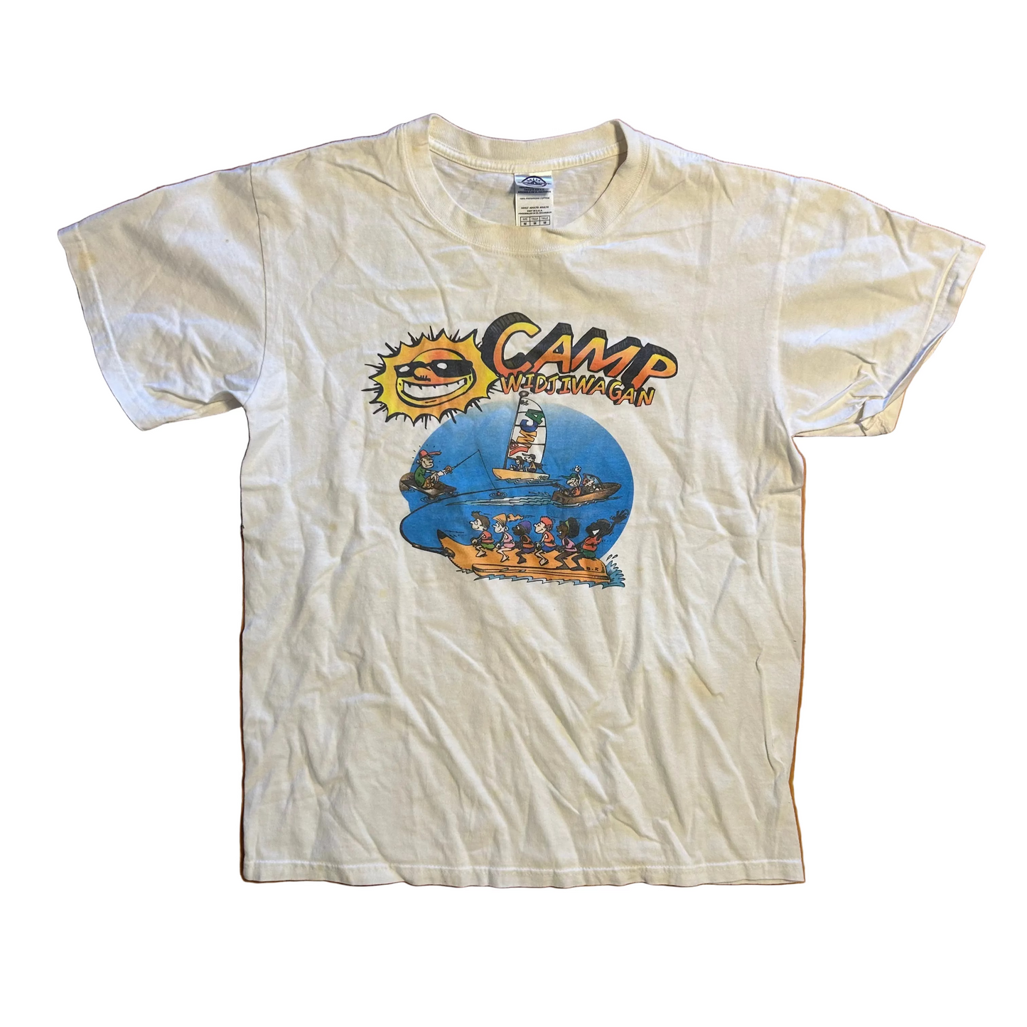 Delta Pro Weight Water You Doing This Summer YMCA White Tshirt - Small - 19" x 25"