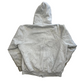 Carhartt Carphartt Grey Hood Zip Up Thermal Sweatshirt - XLarge - 26" x 26.5"