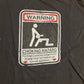 Jon Lauren Warning Choking Hazard Small Parts Sign Black Cotton Tshirt - XLarge - 29" x 31"