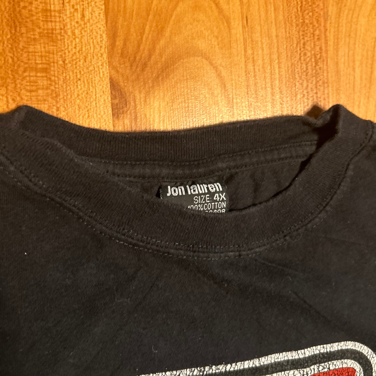 Jon Lauren Warning Choking Hazard Small Parts Sign Black Cotton Tshirt - XLarge - 29" x 31"