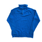 60/70's Blue Acrylic Quarter Zip Turtleneck Sweater - Small - 19" x 24.5"