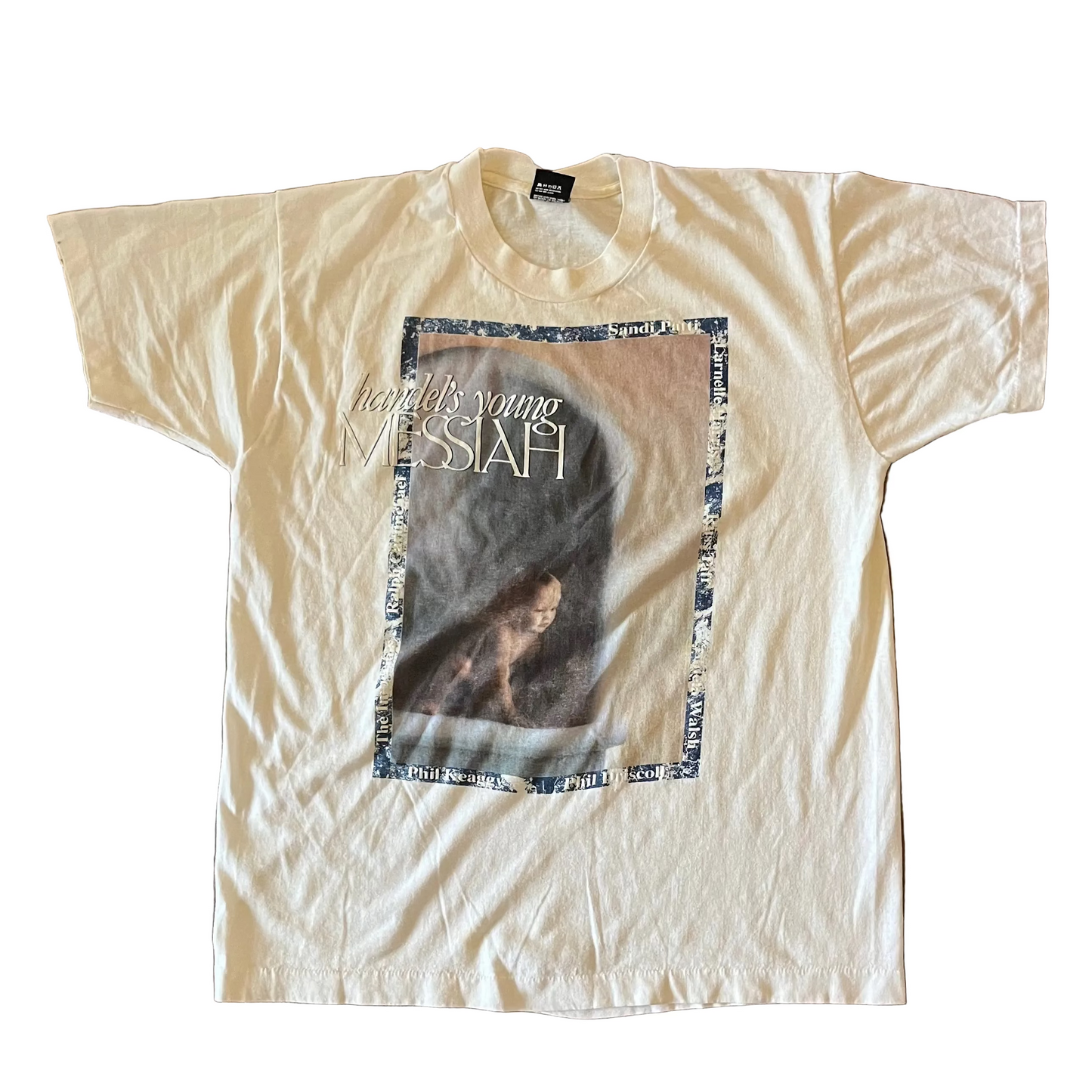 90’s Screen Stars Best The Young Messiah Band Tour White Tshirt - Medium - 20.5" x 27"