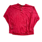 Faded Glory Red Faded Blank Quarter Button Longsleeve Shirt - XLarge - 24" x 28"