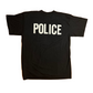90’s Rothco Police Black 50/50 Cotton Polyester Tshirt - Medium - 21" x 29"