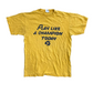 Majestic Notre Dame Play Like a Champion Yellow Tshirt - Medium - 21" x 28"