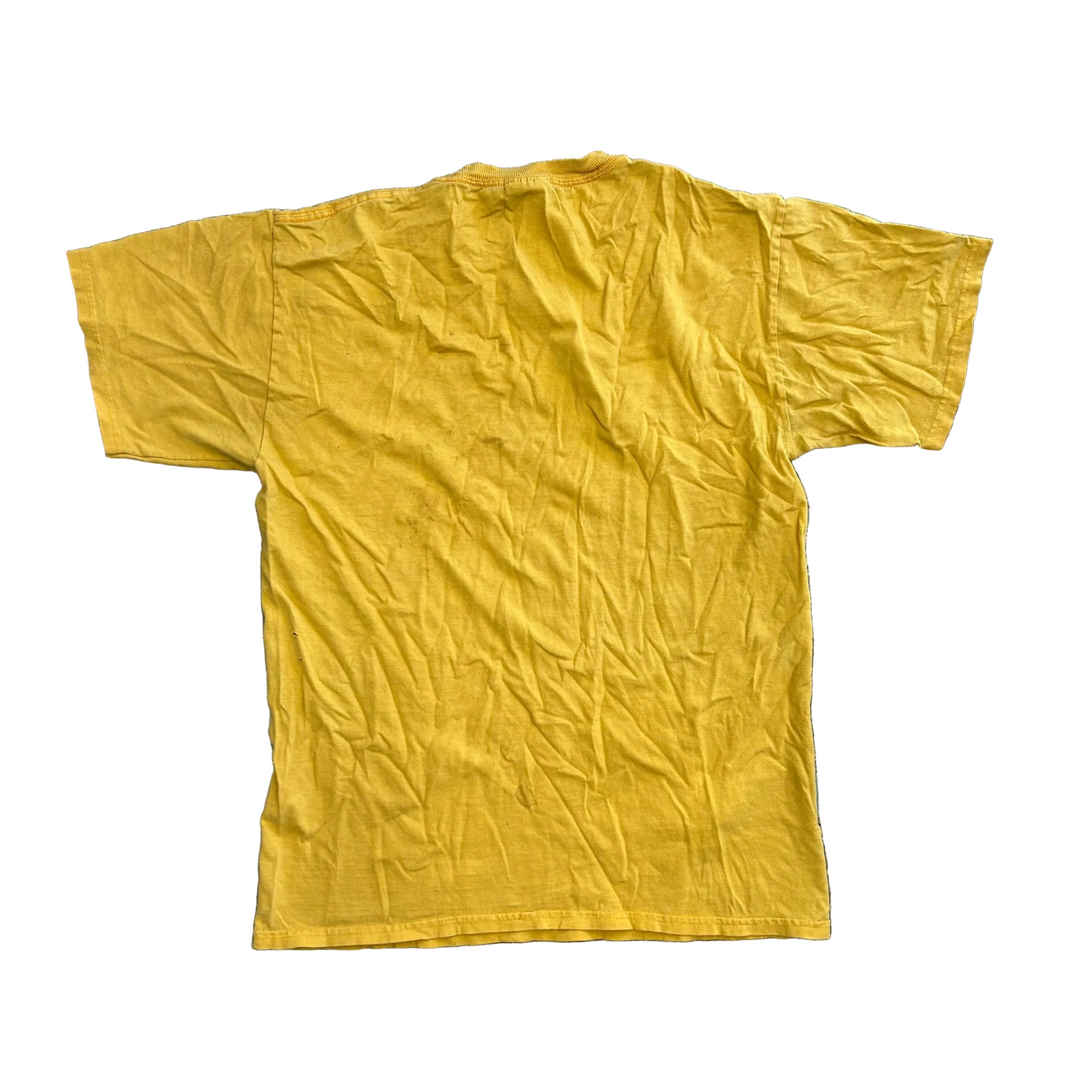 Majestic Notre Dame Play Like a Champion Yellow Tshirt - Medium - 21" x 28"