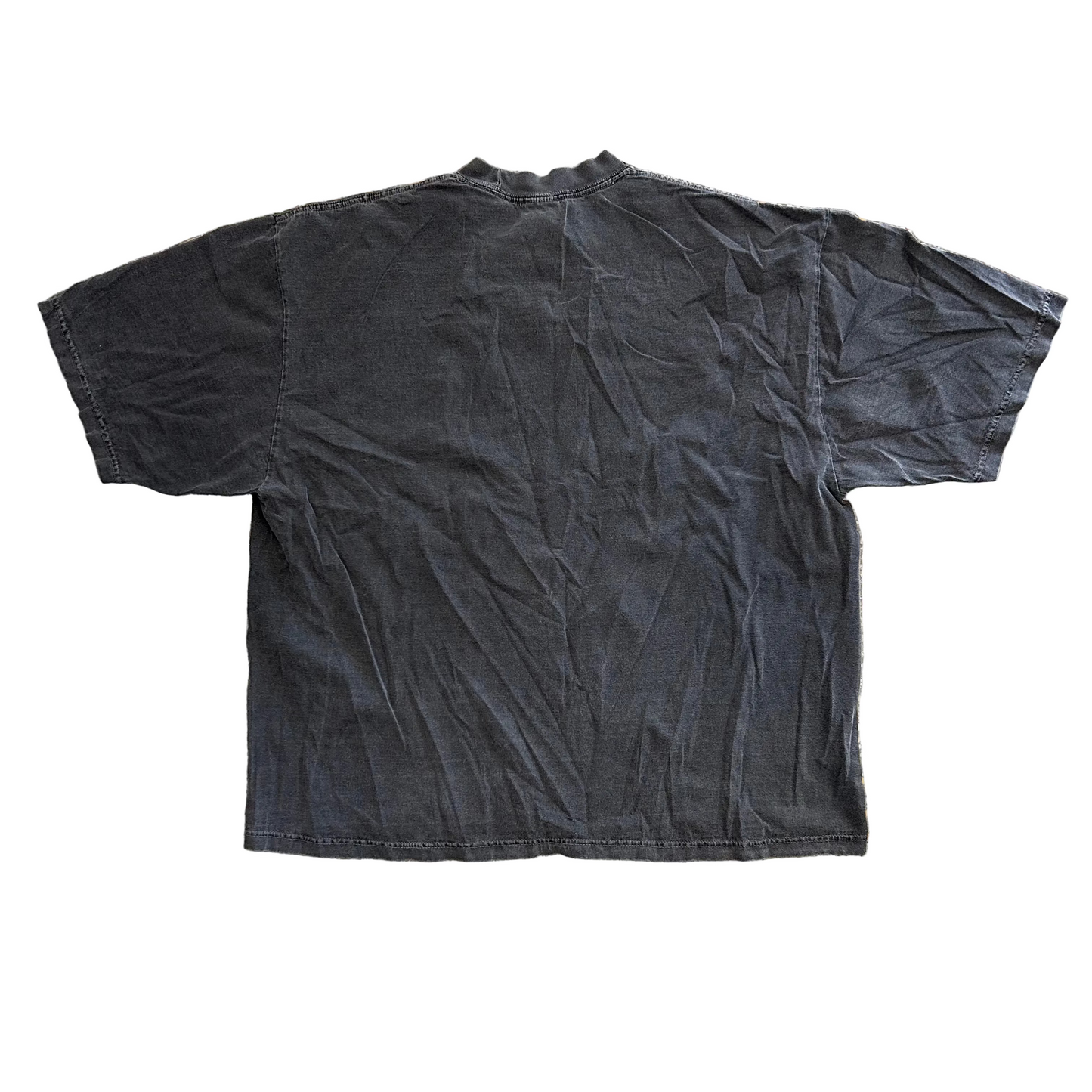Grey Black Stone Wash Blank Tshirt - XLarge - 28" x 30.5"