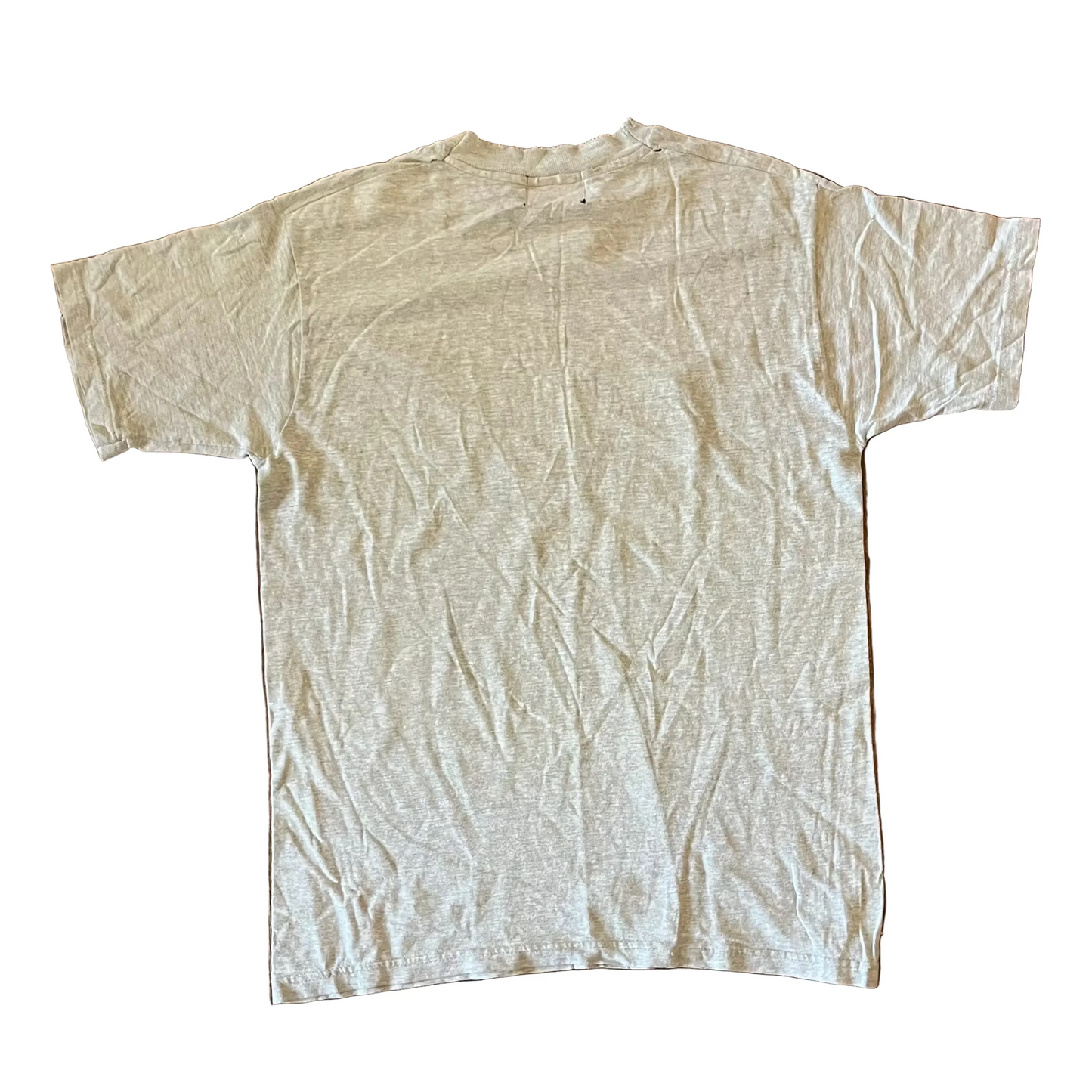 Tommy Hilfiger Embroidered Distressed Grey Tshirt - Small - 19" x 28"