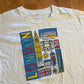 80/90's London White Tshirt - Medium - 20" x 27"