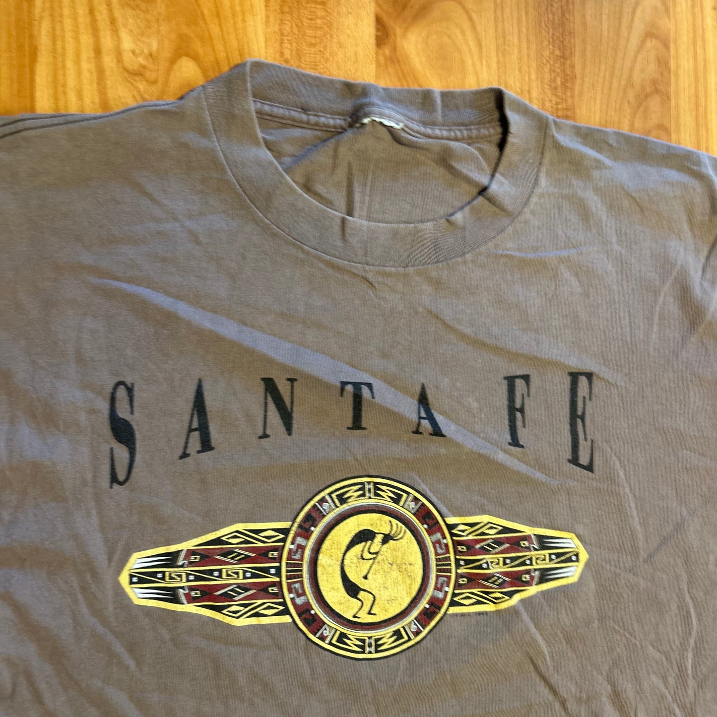 Santa Fe New Mexico Brown Tshirt - Medium - 21" x 29"