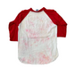 80/90's Murina Indiana University Red White Raglan Longsleeve Shirt - Medium - 20" x 28"