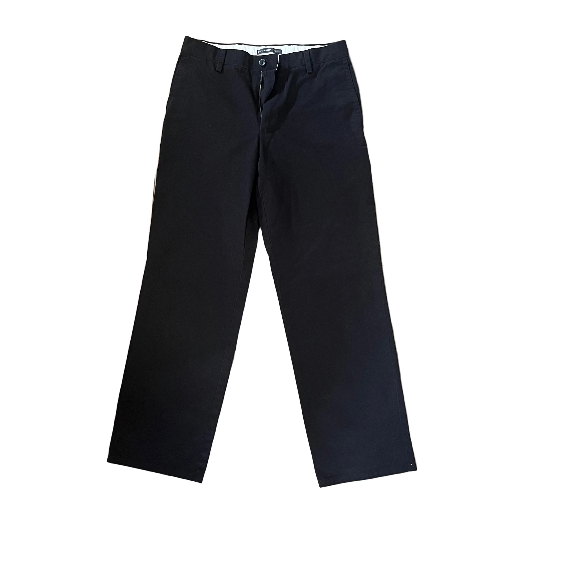 Dockers Straight Fit Black Khaki Dress Pants