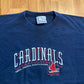 90's Crable Sportswear St Louis Cardinals MLB Division Champs Embroidered Navy Tshirt - XLarge - 24" x 30"