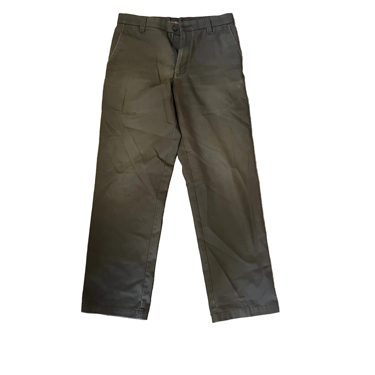 Cherokee Cotton Nano Tex Brown Khaki Dress Pants - 33" x 32"