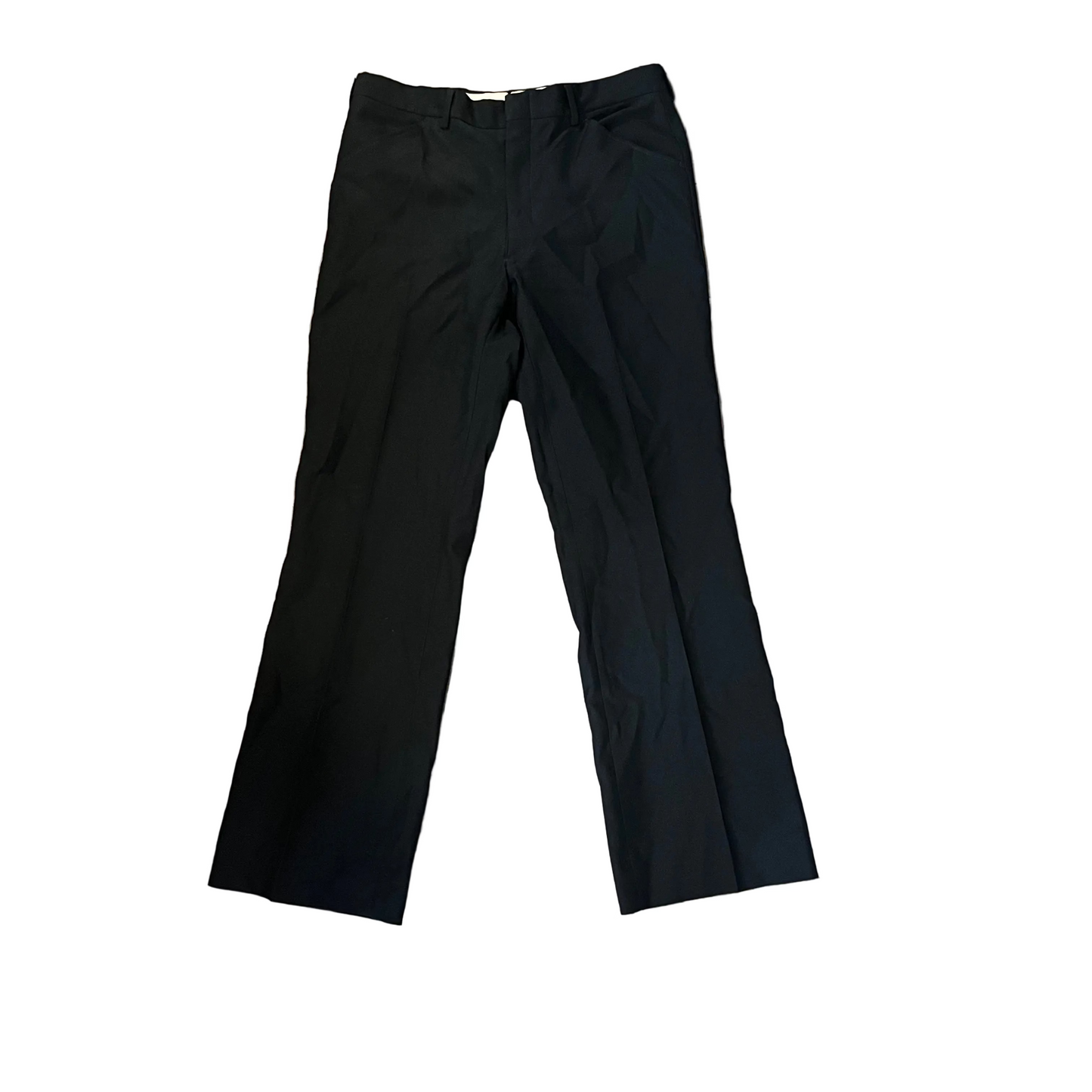 70/80's Black Dress Pants Slacks - 34" x 32"