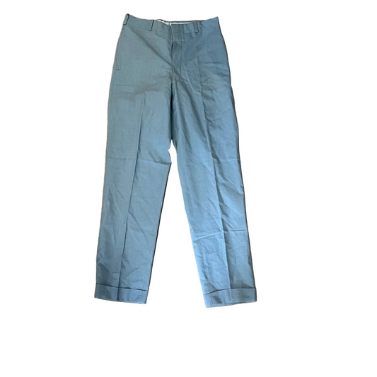 70/80's Permanent Press Automatic Wash n Wear Light Blue Dress Pants Slacks - 28" x 29"