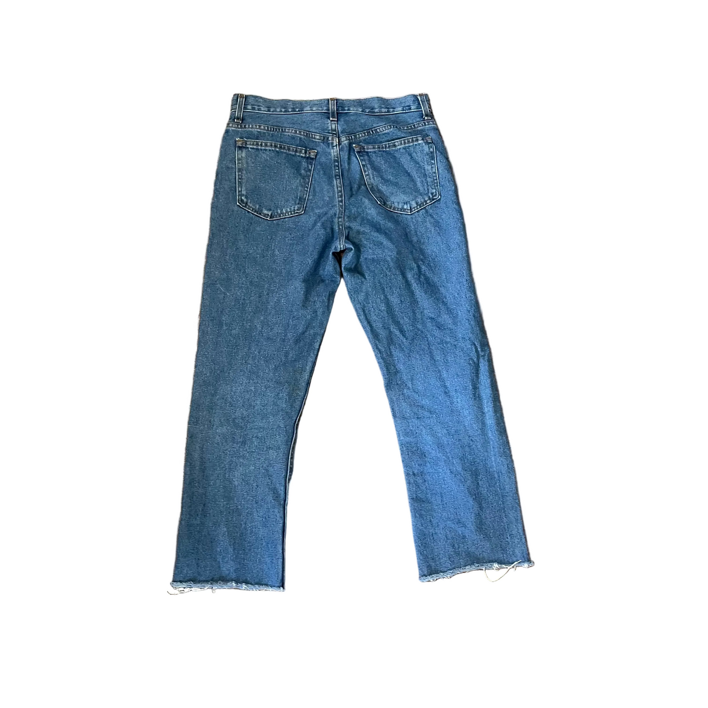 George Distressed Dark Wash Denim Blue Jean Cutoffs - 32" x 27"