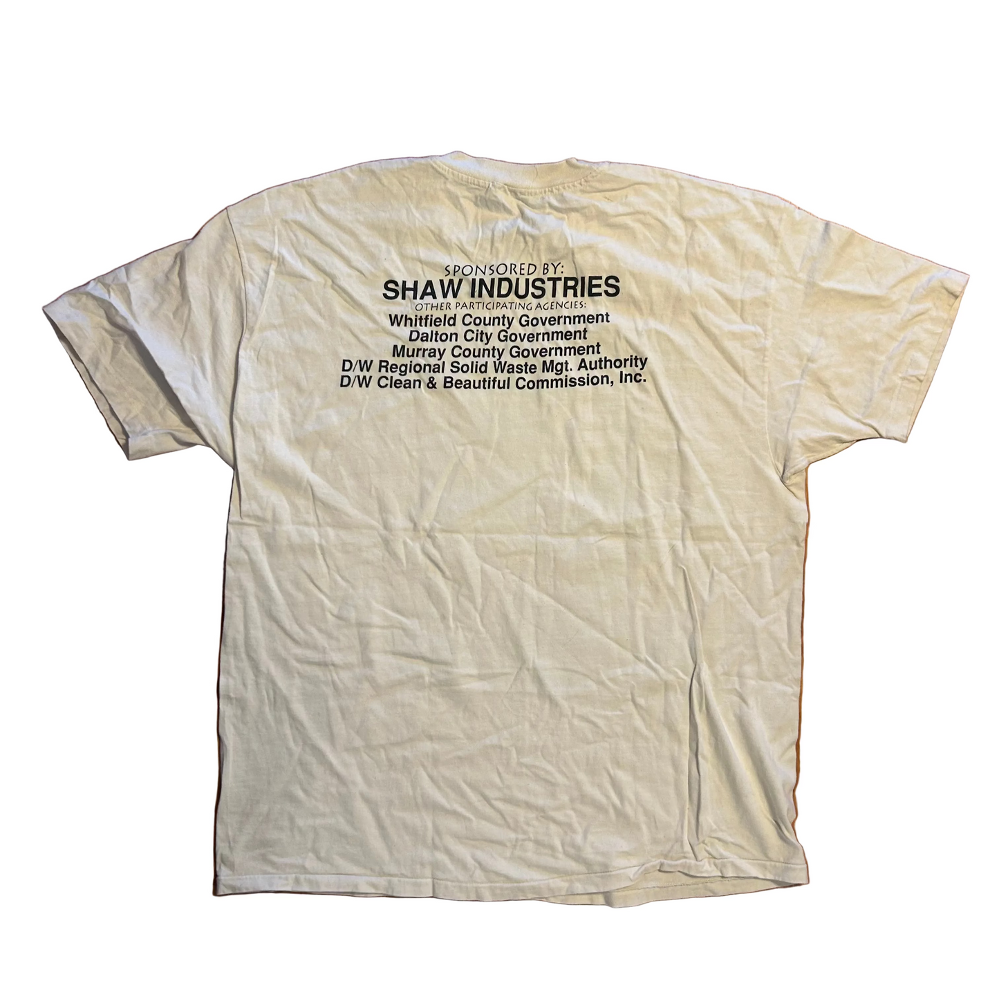 90's National River Cleanup White Tshirt - XLarge - 24" x 31"