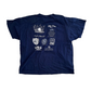Strike Out Suffering Navy Blue Tshirt - XLarge - 26" x 29"