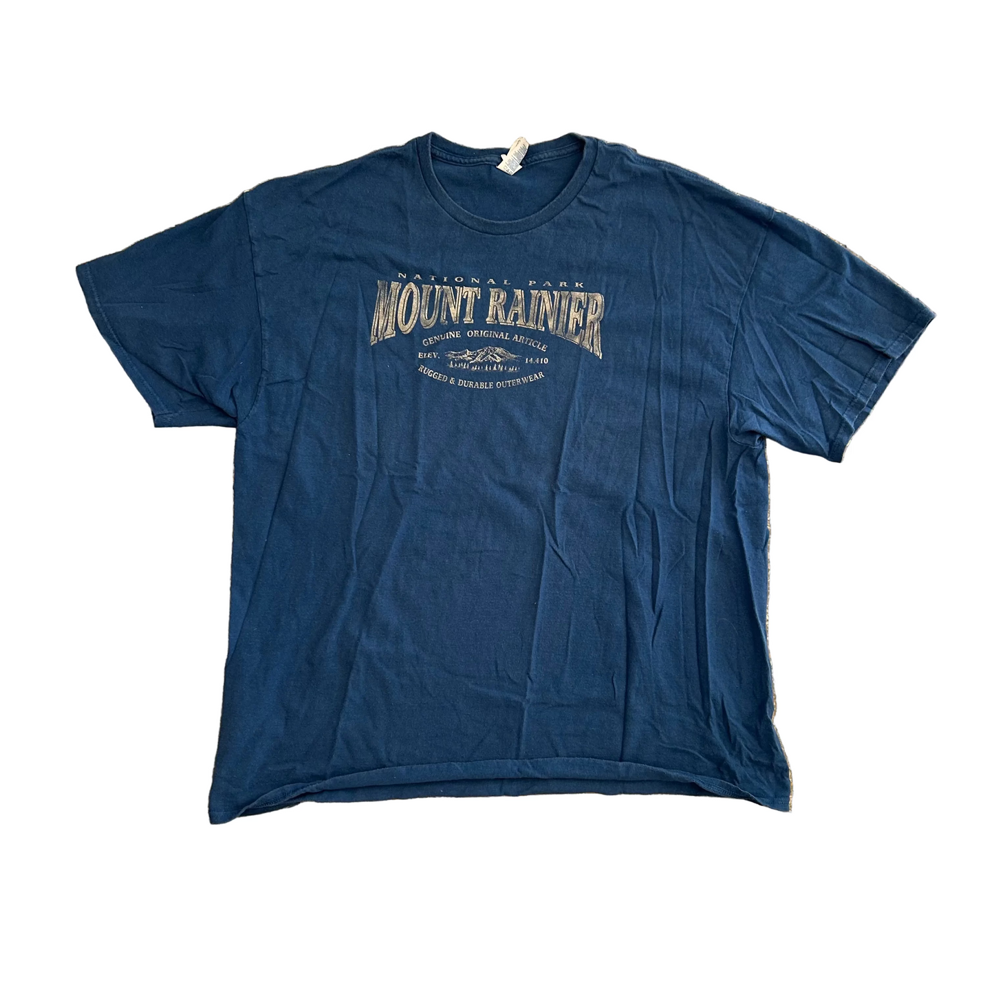 Mount Rainier Navy Blue Tshirt - XLarge - 24" x 29"