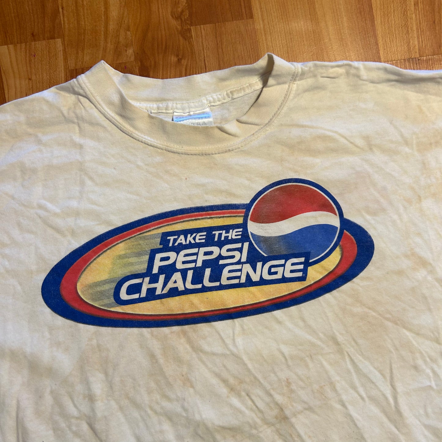 Gildan Take the Pepsi Challenge White Tshirt - Large - 23" x 28"