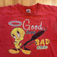 Looney Tunes Red Tweety Bird Chic Tshirt - Large - 23" x 27"